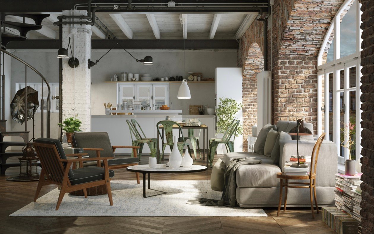 rumah desain industrial